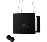 KKT KOLBE Hotte aspirante 40 cm | Hotte îlot | Acier inoxydable | Verre noir |SensorTouch | Télécommande à distance | Eclairage LED | Recirculation de l'air | BOX400S