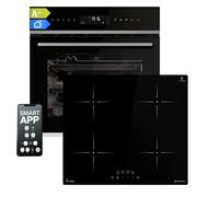 KKT KOLBE | Kit de cuisinière autonome | Four encastrable 60 cm EB8317HC | Plaque à induction IH85900RL | Tournebroche | Grille Air Fry | Fonction pizza | Grill | Chaleur tournante | Air chaud |