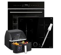 KKT KOLBE | Kit de cuisinière | Four encastrable 60 cm EB8319PHC | 59 cm plaque à induction IH85901FZ | Friteuse à air chaud Airfryer | Capteur de température centrale | Pyrolyse | SET8319PHCIH592FZAF
