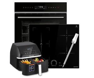 KKT KOLBE | Kit de cuisinière | Four encastrable 60 cm EB8319PHC | 59 cm plaque à induction IH85901FZ | Friteuse à air chaud Airfryer | Capteur de température centrale | Pyrolyse | SET8319PHCIH592FZAF