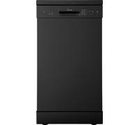 KKT KOLBE Lave-vaisselle | pose libre | 45 cm | noir | AquaStop | Panier supérieur réglable en hauteur | Panier à couverts | 4 programmes de lavage | 9 couverts | DW401S