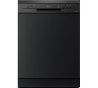 KKT KOLBE Lave-vaisselle Pose libre | 60cm | noir | AquaStop | Panier supérieur réglable en hauteur | Panier à couverts | 5 programmes | 12 couverts | Départ différé | DW601S