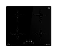 KKT KOLBE Plaque Induction 60 cm | 7 kW | 4 Zones de cuisson | 9 niveaux de puissance | Cadre fin en acier inoxydable | Minuterie | IH85900ED