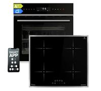 KKT KOLBE | Set de cuisson autarcique | Four encastrable 60cm EB8319PHC | Plaque à induction 59cm IH85900ED | Fonction pizza | Gril | Convection | Minuterie | Grille Air Fry | SET8319PHCIH859ED