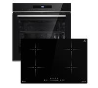 KKT KOLBE SET8019IH877RL set encastrable 60 cm + induction 77 cm, pyrolyse, pizza, gril, rails, minuterie