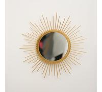 KKTAPOS Miroirs muraux dorés - Miroir Mural en métal Effet Soleil pour décoration de Chambre et décoration d'intérieur, Miroir bohème, Cadeau pour Femmes et Mamans (Soleil)