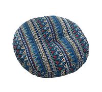 KKTX Coussin de siège Rond en Coton et Lin de Couleur Unie, Tapis de Tatami épais, Coussin de Sol de canapé de Salon, Oreiller pour la décoration extérieure de la Maison,70cm,#8