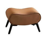 KKTX Petit Tabouret Ottoman - Tabouret de Pied Rectangle en Cuir PU Faux avec des Jambes en Bois Massif Non sasées, pour des sièges supplémentaires dans Le Salon, l'entrée ou Le Bureau