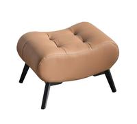 KKTX Petite Tabouret de Pouf Domestique, Tabouret de Pied Rectangle en Cuir PU Faux avec des Jambes en Acier en Carbone épaissies Non sapées, Tabouret de canapé de Salon de Luxe