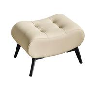 KKTX Petite Tabouret de Pouf Domestique, Tabouret de Pied Rectangle en Cuir PU Faux avec des Jambes en Acier en Carbone épaissies Non sapées, Tabouret de canapé de Salon de Luxe