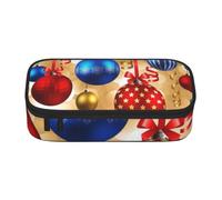 kkvhhyuo 1 trousse imprimée Merry Christmas pour filles et garçons, grande trousse à crayons de grande capacité pour l'école, le bureau, les voyages, le maquillage, Joyeux Noël 1, One Size, Organiseur