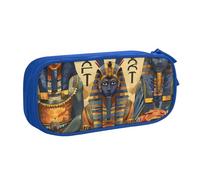 kkvhhyuo Ancient Egypt Tribe Series Trousse à crayons de grande capacité avec impression de la série Ancient Egypt Tribe - Organiseur de papeterie, trousse de maquillage portable pour garçons et