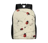 kkvhhyuo Beach Maui Hawaii Sunset Sea Waves Clouds Print School Bag Lightweight Bookbag Laptop Backpack Compartiment for Men Women School Work Travel Bag, Impression artistique Ladybug Tracks, One