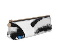 kkvhhyuo Beauty Fox Trousse à crayons en cuir synthétique pour enfants - Portable - Pour fournitures scolaires et de bureau, Beau œil de femme, One Size, Trousse de maquillage