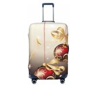 kkvhhyuo Boules de Noël avec rubans tourbillonnants et étoiles pour housse | Housse de valise, lavable, housse de protection extensible pour bagages de voyage, housse de transport, housse de transport