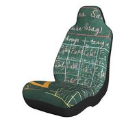 kkvhhyuo Formulas Shapes Theory Housse de siège de voiture Motif leçon de mathématiques Imprimé mots 1 pièce Accessoire Protecteur de siège avant universel pour voitures familiales SUV camionnettes