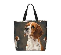 kkvhhyuo Gibbon Sac à bandoulière léger avec imprimé singe pour femme, sac de shopping, de plage, sac à main pour l'école, le travail, le shopping, les voyages, usage quotidien, Beagle Dog, Taille