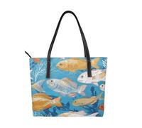 kkvhhyuo Grand sac fourre-tout réutilisable en cuir avec touches de piano avec notes de musique, sac à bandoulière avec fermeture éclair et poches, sac de courses pour le travail, l'école, les voyages