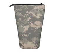 kkvhhyuo Grande trousse à crayons télescopique avec imprimé bébé ours polaire, pour l'école, le bureau, le maquillage, les voyages, Camouflage numérique militaire., One Size, Organiseur de sac