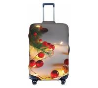 kkvhhyuo Guirlande de Noël avec lumières pour protéger les bagages | Housse de valise, lavable, housse de protection extensible pour bagages de voyage, housse de transport, housse de transport
