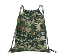 kkvhhyuo Heaps of Orange Monarch Butterflies Sac à dos avec cordon de serrage et sangles réglables pour le sport, les voyages, la natation, l'école, Green Army Digital Camouflage, One Size, Sac à dos
