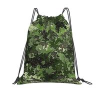 kkvhhyuo Heaps of Orange Monarch Butterflies Sac à dos avec cordon de serrage et sangles réglables pour le sport, les voyages, la natation, l'école, Imprimé camouflage numérique Green Army, One Size