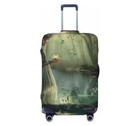 kkvhhyuo Housse de protection élastique pour valise de 45,7 à 81,3 cm, motif fée du lac, noir, Petit, Imprimé