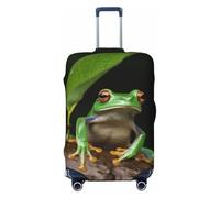 kkvhhyuo Housse de protection élastique pour valise de 45,7 à 81,3 cm - Motif grenouille d'arbre de paix, noir, Moyen, Imprimé