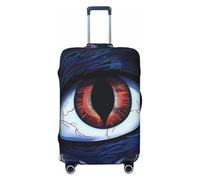 kkvhhyuo Housse de protection élastique pour valise de 45,7 à 81,3 cm - Motif mauvais yeux, Noir/blanc, Moyen, Imprimé