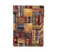 kkvhhyuo Housse de protection en cuir synthétique pour ordinateur portable 13" Motif patchwork africain
