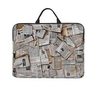 kkvhhyuo Housse de protection fine avec poignée pour ordinateur portable de 35,6 cm avec touches de piano et notes de musique - Pour le travail, les trajets et les voyages, Journal HD, Taille unique