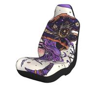kkvhhyuo Housse de siège de voiture Magic Witchcraft - Motif bohème - 1 pièce - Accessoire de protection de siège avant universel pour voitures familiales, SUV, camionnettes