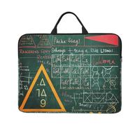 kkvhhyuo Housse pour ordinateur portable 14" avec poignée - Motif chats et fleurs - Pour le travail, les trajets et les voyages, Formulas Formes Théorie Math Leçon Mot, Taille unique