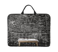 kkvhhyuo Housse pour ordinateur portable de 35,6 cm, avec poignée pour homme et femme, pour le travail, les trajets et les voyages, École de mathématiques, Taille unique