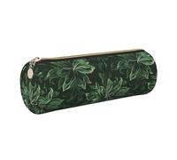 kkvhhyuo Hunter Trousse à crayons ronde en cuir avec fermeture éclair dorée - Multifonctionnelle - Motif pétales floraux - Pour adolescents, filles et garçons, doré, One Size, Organiseur de sac