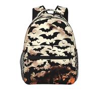 kkvhhyuo Husky Puppies Sac à dos décontracté avec imprimé chien Sac à dos léger décontracté Sac de voyage décontracté pour homme et femme Sac d'école pour garçons et filles, Chauve-souris volante pour