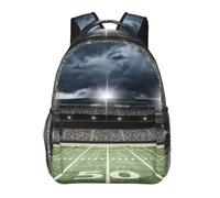 kkvhhyuo Karate-highkick-icon Sac à dos décontracté imprimé, sac à dos léger pour ordinateur portable pour voyage, université, trajets en w nd, aventures., Stadium Football Satdium Field Light