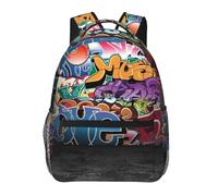kkvhhyuo Karate-highkick-icon Sac à dos décontracté imprimé, sac à dos léger pour ordinateur portable pour voyage, université, trajets en w nd, aventures., Graffiti Hip Hop, One Size