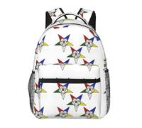 kkvhhyuo Karate-highkick-icon Sac à dos décontracté imprimé, sac à dos léger pour ordinateur portable pour voyage, université, trajets en w nd, aventures., Étoiles orientales., One Size