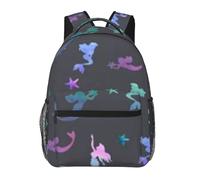kkvhhyuo Karate-highkick-icon Sac à dos décontracté imprimé, sac à dos léger pour ordinateur portable pour voyage, université, trajets en w nd, aventures., Belle sirène colorée., One Size