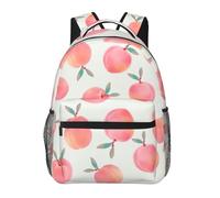 kkvhhyuo Karate-highkick-icon Sac à dos décontracté imprimé, sac à dos léger pour ordinateur portable pour voyage, université, trajets en w nd, aventures., Motif pêche rose., One Size