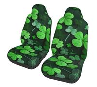 kkvhhyuo Lot de 2 housses de siège de voiture universelles pour sièges avant de la Saint-Patrick - Compatibles avec la plupart des voitures, SUV, berlines, camions ou camionnettes
