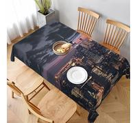 kkvhhyuo Nappe rectangulaire imprimée New York - 152,4 x 228,6 cm - En polyester - Lavable - Décoration pour extérieur, pique-nique, camping et salle à manger