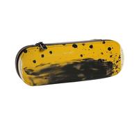 kkvhhyuo Niagara Falls Trousse à crayons en cuir avec impression esthétique pour papeterie, maquillage, ustensiles de maquillage, Jaune moutarde et noir, One Size, Trousse de beauté