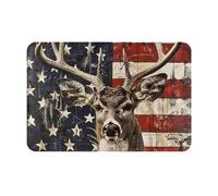 kkvhhyuo Paillasson motif drapeau américain, 40 x 60 cm, super absorbant, anti-saleté, lavable en machine, super absorbant, pour porte d'entrée et porte arrière