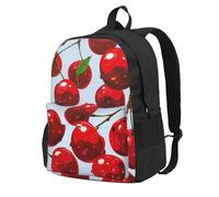 kkvhhyuo Sac à dos d'école, de grande capacité, imprimé mathématiques, sac à dos pour ordinateur portable, sac à dos d'école, sac à dos de voyage, pour l'école, le travail, la randonnée, Cerises