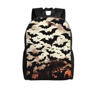 kkvhhyuo Sac à dos d'école léger avec compartiment pour ordinateur portable - Motif labrador retriever - Pour homme et femme, Chauve-souris volante pour Halloween, One Size, Sac à dos tyrolien