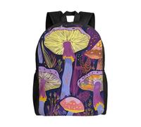 kkvhhyuo Sac à dos d'école, léger et décontracté avec imprimé poulet, pour garçons, filles, adolescents et adultes, Art champignons lumineux., One Size, Sac à dos tyrolien
