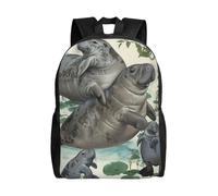 kkvhhyuo Sac à dos d'école, sac à dos léger pour ordinateur portable, compartiment pour homme et femme, sac à dos d'école, de travail, sac de voyage., Lapins Manatees, One Size, Sac à dos tyrolien
