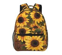 kkvhhyuo Sac à dos décontracté à imprimé mathématique, sac léger décontracté pour homme et femme, sac d'école pour garçons et filles, Tournesol sur le thème des plantes., One Size, Sac à dos daypack